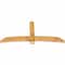 Ekena Millwork Bellingham Rough Sawn Timber Gable Bracket, Western Red Cedar, 84"W x 38"H x 4"D x 6"F, 11/12 Pitch GBW084X38X0406BEL00RWR - alternate 2